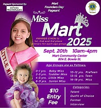 Mart 2025 Pageant flyer