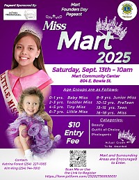 Mart 2025 Pageant flyer